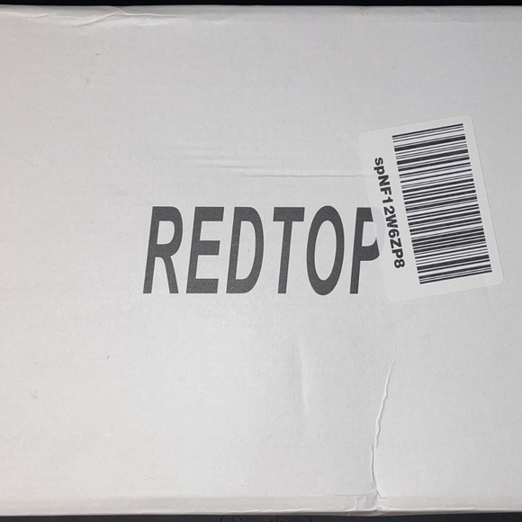 BRAND NEW RedTop Red Suede Platform Wedge Sandals - Picture 8 of 8